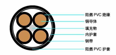 ZR-VVR22，ZR-VV22铜芯铠装电力电缆厂家