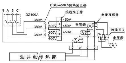 石油行业专用油井电伴热装置电气图